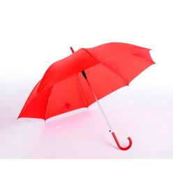 A 23inch Plastic Handle Umbrella that is available in colours from black, white, blue, red