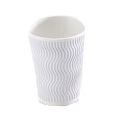 Paper Cups, Size 250ml, could be used for hot/cold beverages, with a textured outer to improve heat isolation, Eco Friendly