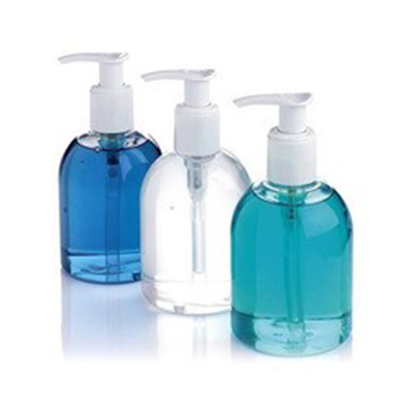 250ml Waterless Hand Sanitizer Gel Short Bell Bottle and Pump Action closure