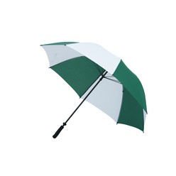 A 29inch Fibreglass Golf Umbrella that is available in colours from White, Blue, Green, Red, Black & White, Blue & White, Green & White, Red & White