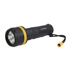 3 LED torch with carry strap, made from rubber