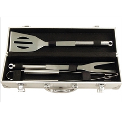 3 piece stainless steel braai set