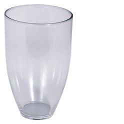A 300ml Stemless wine glass that is available in various colours that can be customised with Pad printing with your logo and other methods.