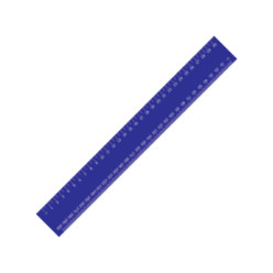 Plastic ruler in various colours