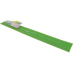 30cm Ruler with sticky notes, material:plastic, refillable 
