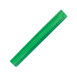 Transparent flexi ruler in various colours