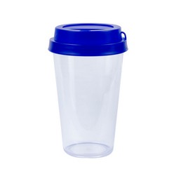 A 450ml Medium travel cup that is available in various colours that can be customised with Printing with your logo and other methods.