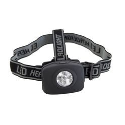 Black 5 bulb LED headlamp with adjustable straps (batteries not included)