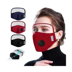 5 Layer Material Face Mask with Shield and Valve