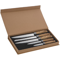 with wooden handle - presented in a gift box