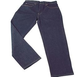 This stylish stone washed denim jeans is available for both men and women in indigo blue or black. Comfortable fit and enduring fabric for long lasting use.
