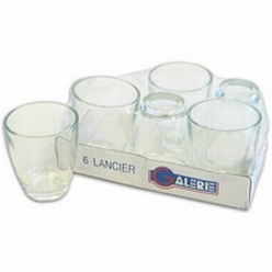 Tot Glass, shot 6pk double 50ml glass