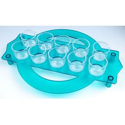 50ml Shot glass tray x 12