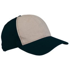 6 Panel washed cap: Stone washed cotton fabric, structured 6 panel, pre-curved peak, brass buckle and tuck-in, low profile