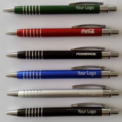 6 Ring Jotta metal pen, available in assorted colours, uses Parker type refill