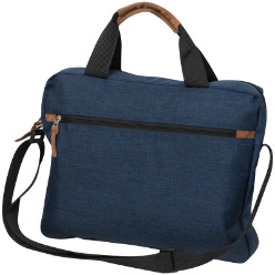 600D P/Conference Bag with suede accents