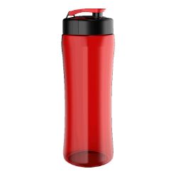 750ml PET triangular shaped water bottle with flip cap