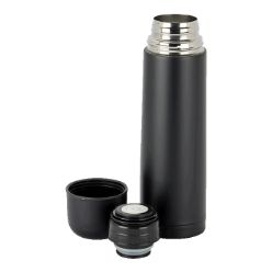 Stainless steel liner, vacuum , keeps liquids cold or hot, lid turns into cup