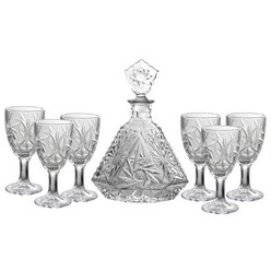 7pc glass decanter set