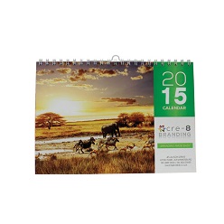 A4 Landscape Calendar, Material:300gsm Cardboard