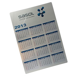 A4 Wall Calendar, Material:Metal