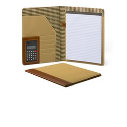 A4 Park City Folder with Calculator Material PU and polyester