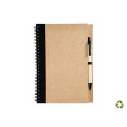 Spiral bound notebook, 70 sheets of recycled paper