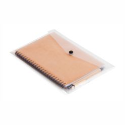 A5 Eco Notebook & Pen in clear sleeve