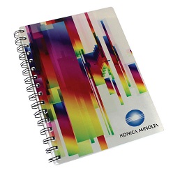 A5 Metal Spiral Bound Notebook, 50 Pages, Ringwire on Side