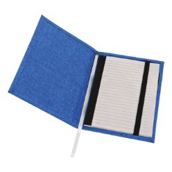 Poly canvas mlange cover, front pocket, inner pocket, bookmark ribbon, pen loop 96 lined pages