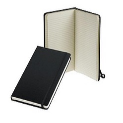 Skytex Cover, Cream lined paper, Elastic closure, Elasticized pen loop, Ribbon page marker, Number of pages: 232, Embossing / Foiling, Expanding inner pocket