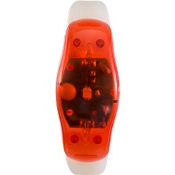 ABS wrisband with LED light, features: ABS and silicone wristband, 1 LED light with 2 blinking function, batteries included