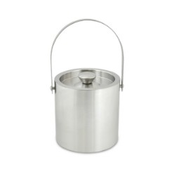 Designed for those who enjoy entertaining, this is the perfect bar accessory for when serving your guests their favorite drinks. Its features include a stainless steel double-walled ice bucket that ensures your ice stays frozen for longer with a handle and lid. Stainless steel