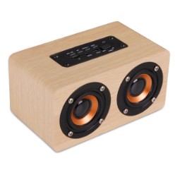 This extremely eye-catching trendy Amazon Deco speaker is the perfect balance between style, sound and features. It delivers a refined sound quality with great bass, the Bluetooth mode pairs seamlessly with your phone, it features a built-in microphone and has an excellent battery life.