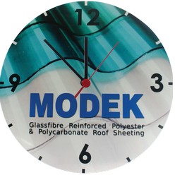Abbey wall clock, material: Aluminium, unbranded gift box included, batteries not included