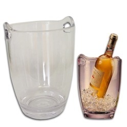 Clear Acrylic Ice Bucket with handles 3lt