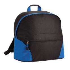 A backpack made from 600 Denier material with a main compartment and a front zipped pocket carry handle and carry straps on the back.