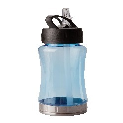 Active water bottle with straw