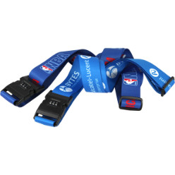 Adjustable luggage strap with combination lock Adjustable luggage strap with combination lock