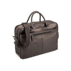 Genuine Leather, Multi Pockets, Adjustable Sling, Fully Lined, Fits 15.4 Laptop Computer