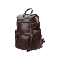 Dakota Leather, Carry Handle, Adjustable Padded back pack Straps, Main Zip Compartment