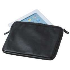 Genuine Leather Slip in Cover, Soft interior Lining, Top Zipped Opening Suitable for most iPad, Gift Boxed 