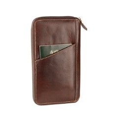 Genuine Leather, Zip Closure, ID Windows, Bank Note Section, Zipped Coin Section 4 Credit Card Pockets, Gift Boxed