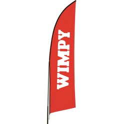 Aerial outdoor banner, material: aluminium gold 