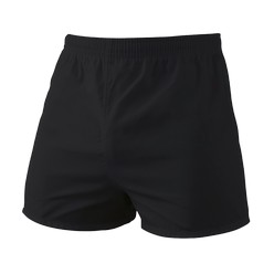 Aero running shorts: 80g 100% polyester, superior quick dry fabric, penny pocket inside waistband, unique design suitable for both men's and ladies wear, elasticated waistband with draw cord, side slits