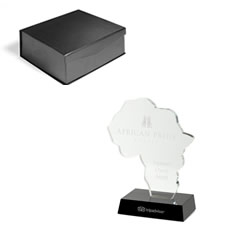 Optical glass with presentation box