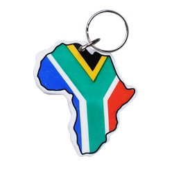 A Africa Shape Keyring that is available in various colours that can be customised with pad printing with your logo and other methods.