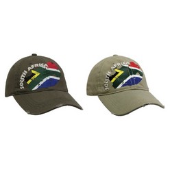 African Collection Cap: Urbanization with South Africa Flag printed