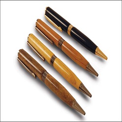 Exotic range of wooden pens in differetn african woods in box