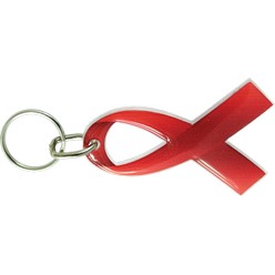 Aids ribbon plexi key holder, material: resin & plexi